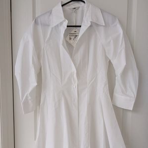 NWT Corset-style waist shirt dress